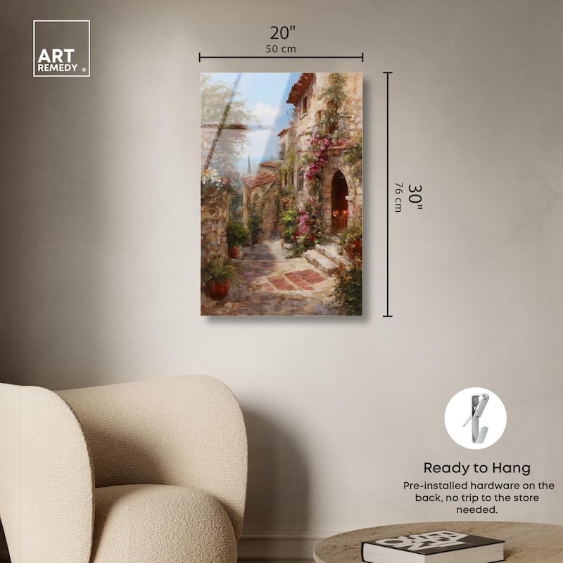 Mediterranean Charm I Acrylic by Art Remedy, Ready to Hang