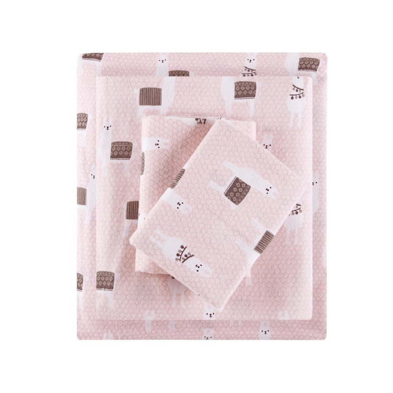 Intelligent Design Cozy Soft Cotton Flannel Printed Sheet Set