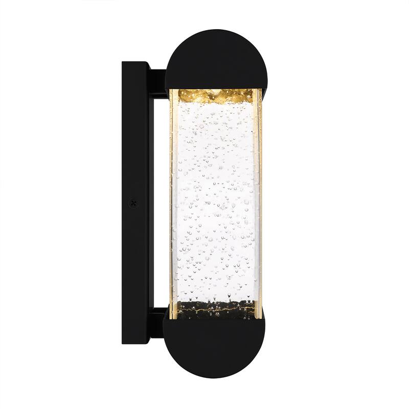Townes Integrated LED Matte Black Outdoor Wall Lantern
