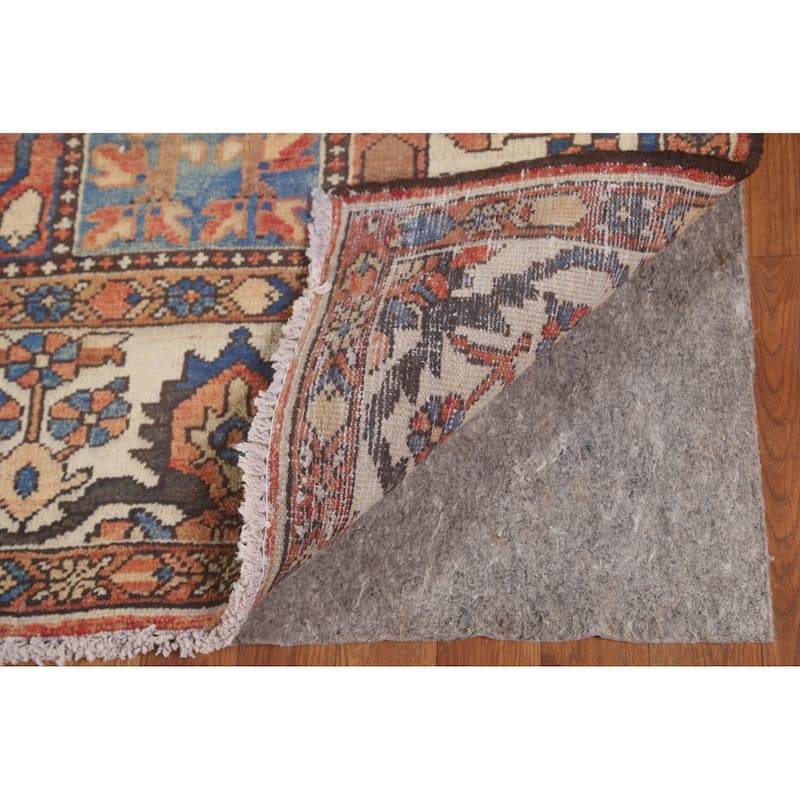 Geometric Bakhtiari Persian Vintage Rug Handmade Wool Carpet - 6'10"x 10'2"