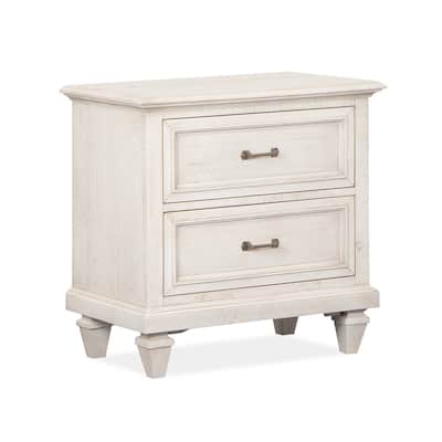 Magnussen Home Newport Alabaster Drawer Nightstand