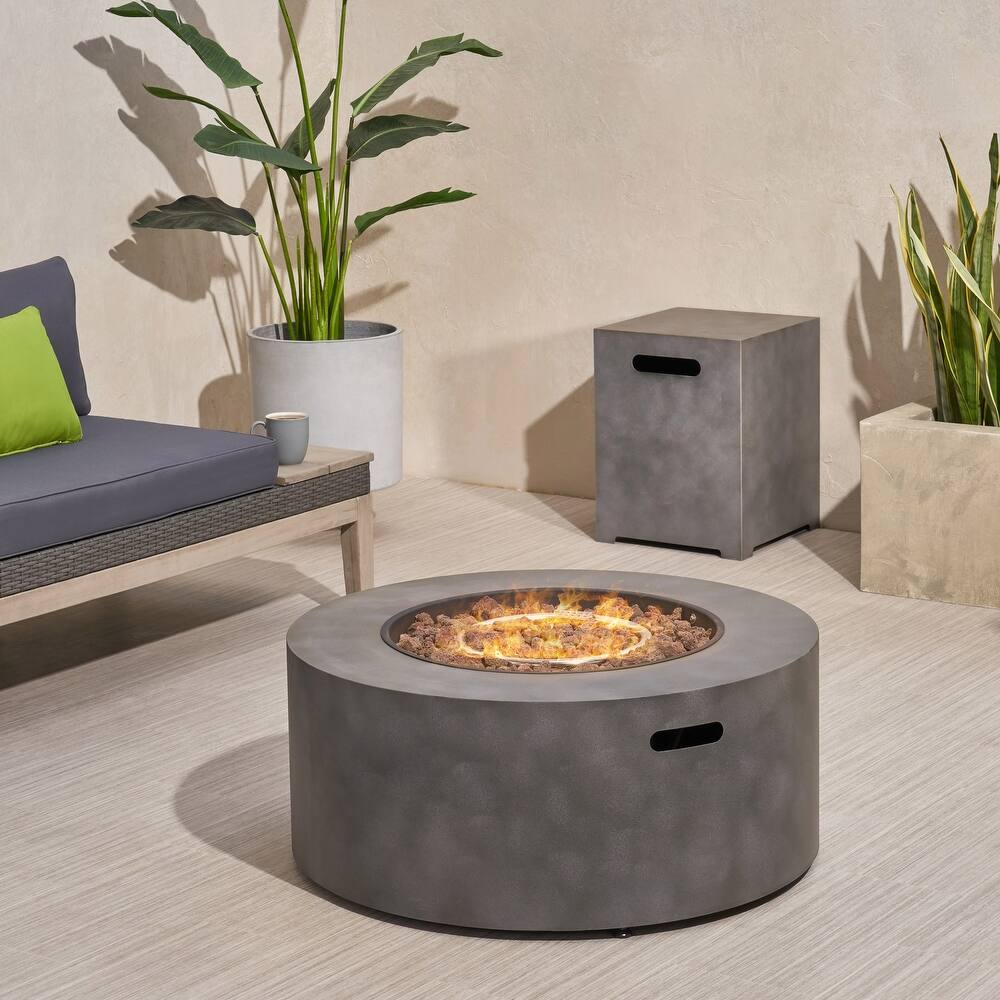 Wellington 32-inch Round Patio Fire Pit by Christopher Knight Home