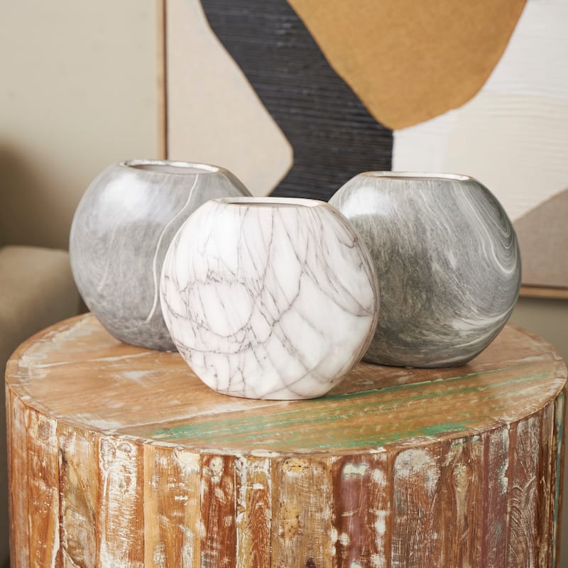 Multi Color Ceramic Marble Decorative Vase