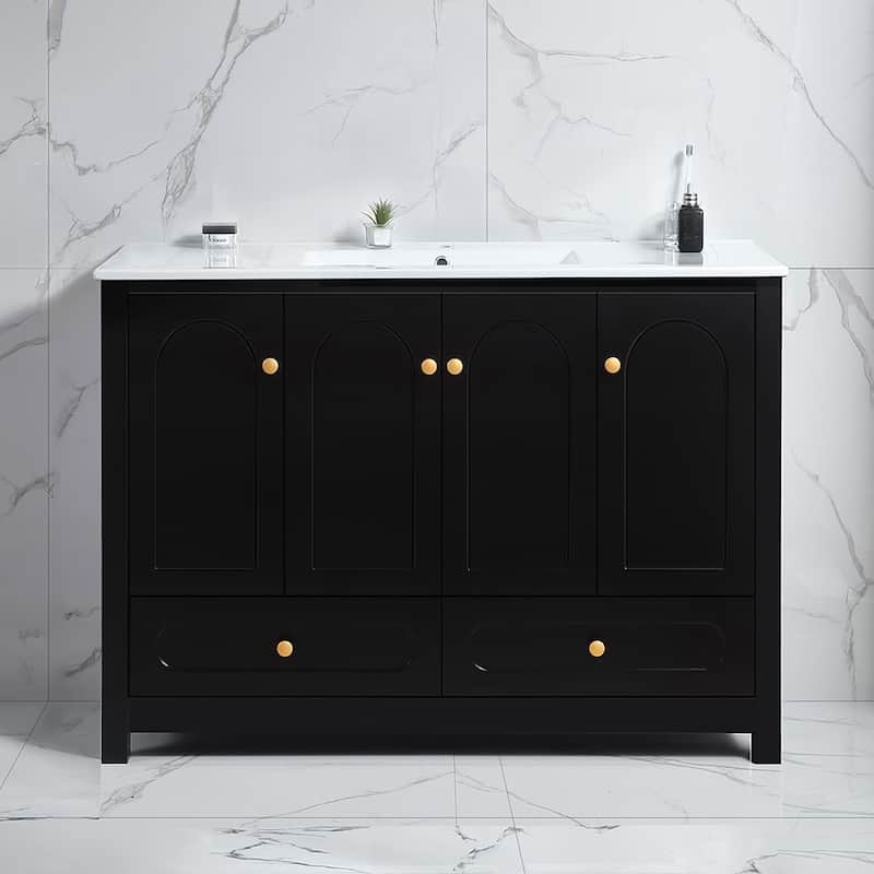 Bathroom Vanity with Ceramic Sink Combo