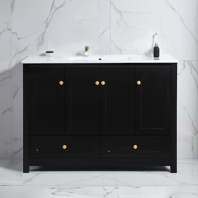 Bathroom Vanity with Ceramic Sink Combo