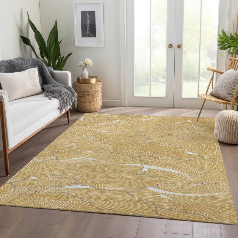 Premium Washable Super Soft Contemporary Puzzle Mayfield Rug