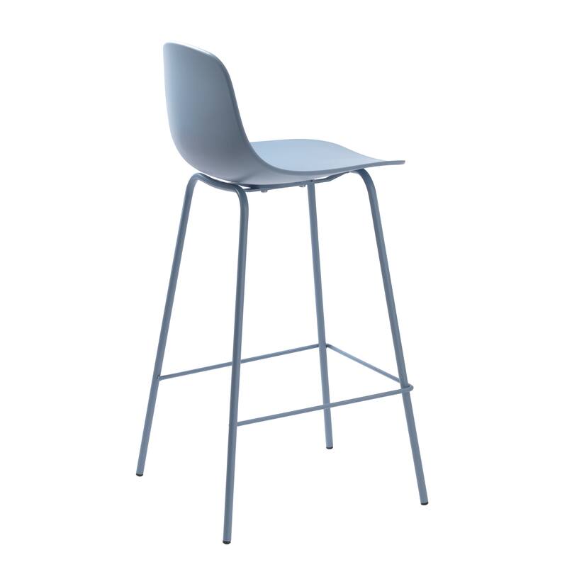 Rye Studio PVC Chairs with Matching Steel Legs, Set of 2