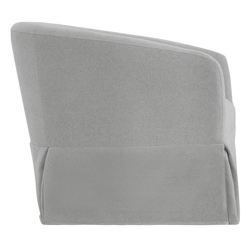 Luke Faux Slipcovered Swivel Accent Chairs for Living Room