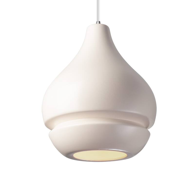 Carson Carrington Sallberg Polished Chrome Matte White Pendant - Polished Chrome, Matte White, White - Polished Chrome, Matte White, White