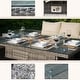 preview thumbnail 9 of 15, Morden Wicker/ Steel 7-piece Outdoor Conversation Firepit Dining Sets