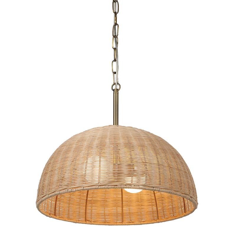 Renwil Ciara 60" Height Ceiling Fixture, Rattan