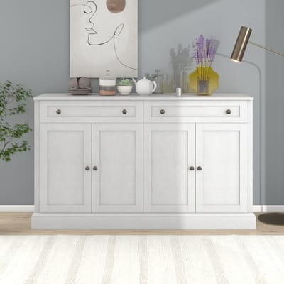 Buffet Sideboard Cabinet with 2 Storage Drawers & Adjustable Shelves