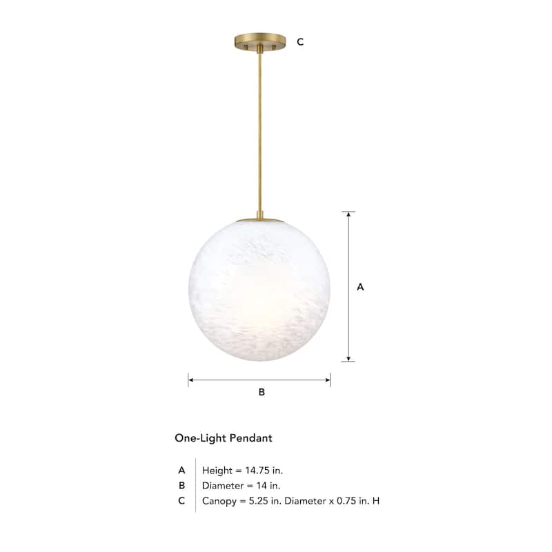 Designers Fountain D342M-14P Pixie 14" Wide Pendant