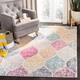 SAFAVIEH Madison Stella Boho Chic Ogee Trellis Rug - 5'1" x 7'6" - Cream/Yellow