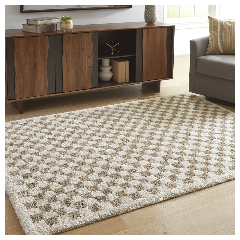 Signature Design by Ashley Karamen Brown/Beige Rug - 94" W x 121" D x 1" H