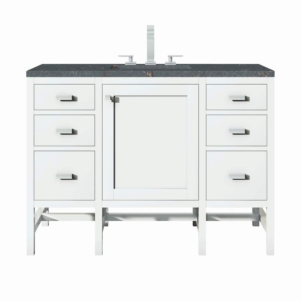 James Martin Vanities E444-V48-3PBL Addison 48" Single Basin Wood
