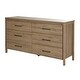 preview thumbnail 6 of 25, South Shore Gravity 6-Drawer Double Dresser