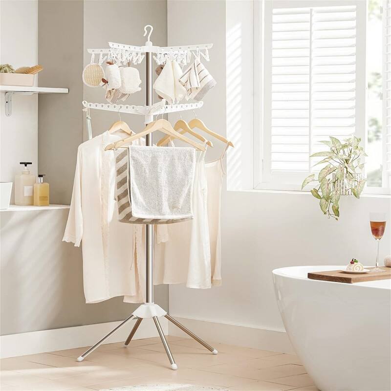 Clothes Drying Rack, 59-Inch Folding Laundry Drying Rack