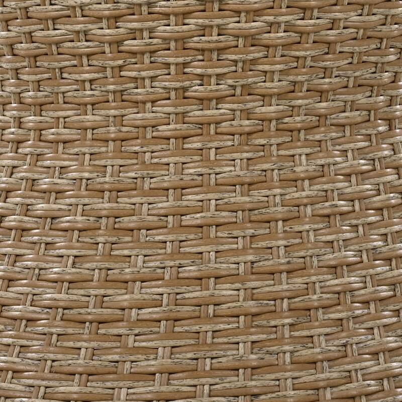 5 Pcs Outdoor Patio Furniture Set, All-Weather Patio Conversation Set with Wicker Cool Bar Table, Single Chairs and Ottomans