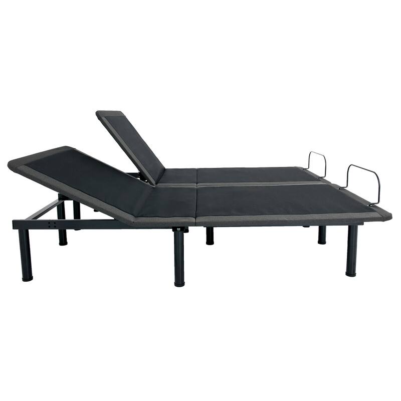 Bridgevine Home Flex Top Quick Assembly Adjustable Bed Frame with Voice Activated Controls