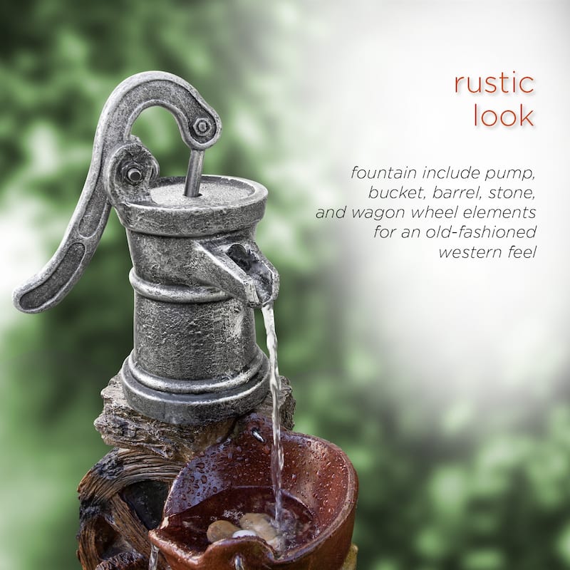 Old Fashion Pump Barrel Fountain