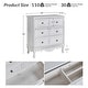 preview thumbnail 23 of 22, Pallantium Farmhouse 30"Tall Distressed 3-Drawer Nightstand With Solid Wood Legs and Adjustable Feet Set Of 2 by HULALA HOME