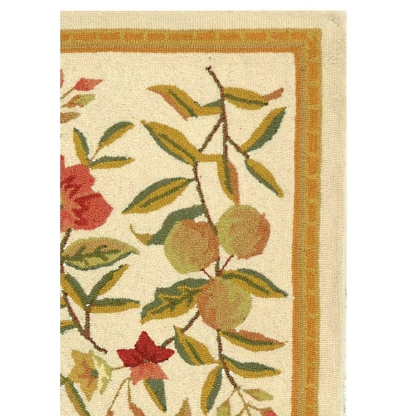 SAFAVIEH Handmade Chelsea Jalisa French Country Floral Wool Rug