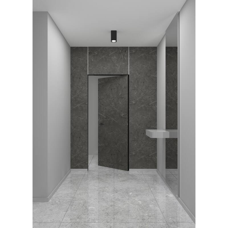 Solid Hidden Door with Handle Planum 0010 Pietra