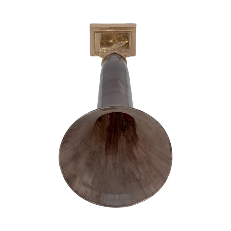 Sagebrook Home Glass two Tone Trumpet Vase