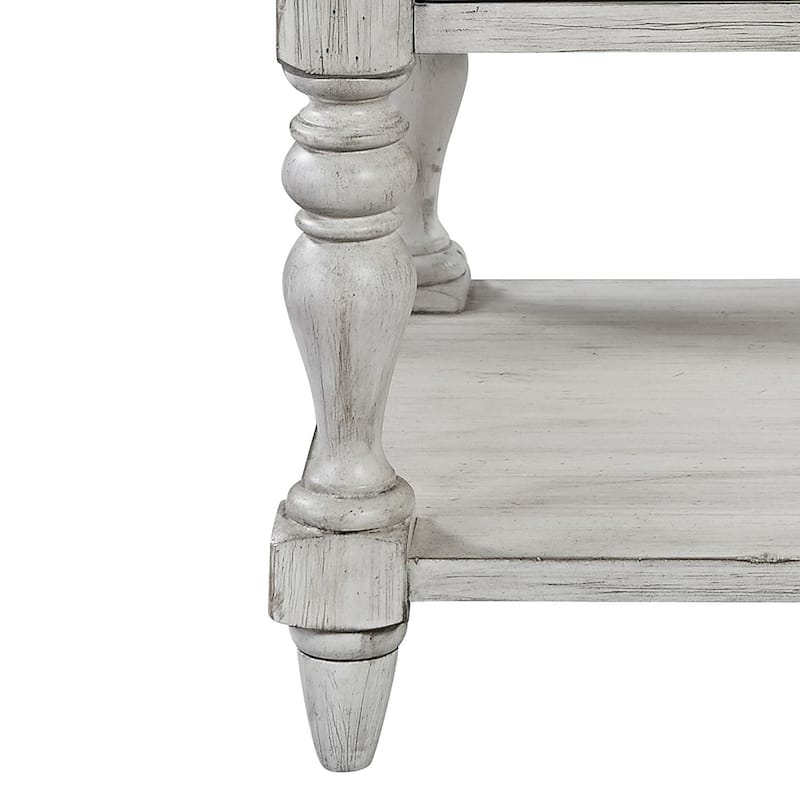 Farmhouse Reimagined Antique White 1-Drawer Night Stand