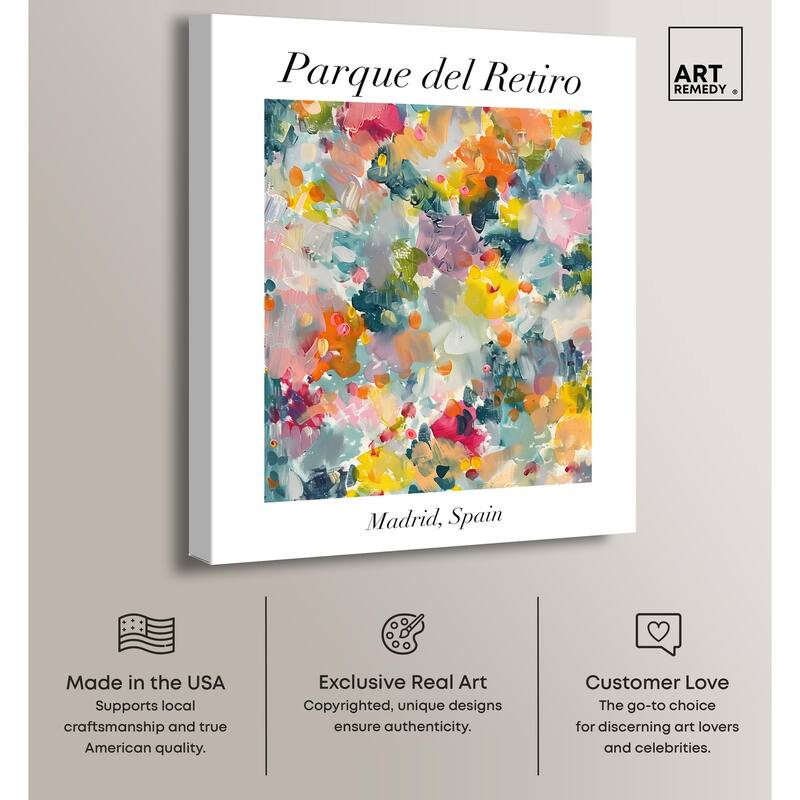 Retiro Park Canvas by Art Remedy, Gallery Wrapped