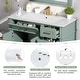 preview thumbnail 6 of 13, Homy Casa 30 in. Bathroom Vanity with Ceramic Sink, Free-Standing Storage Cabinet with 2 or 3 Drawers