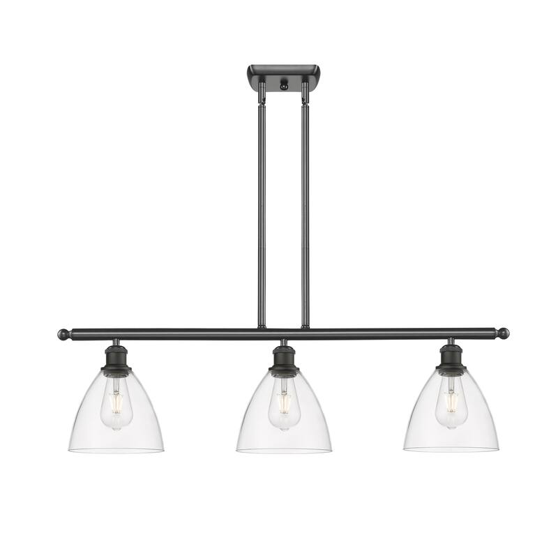 Innovations Lighting 516-3I-11-36 Bristol Linear Bristol Glass 3 Light - Oil Rubbed Bronze / Clear