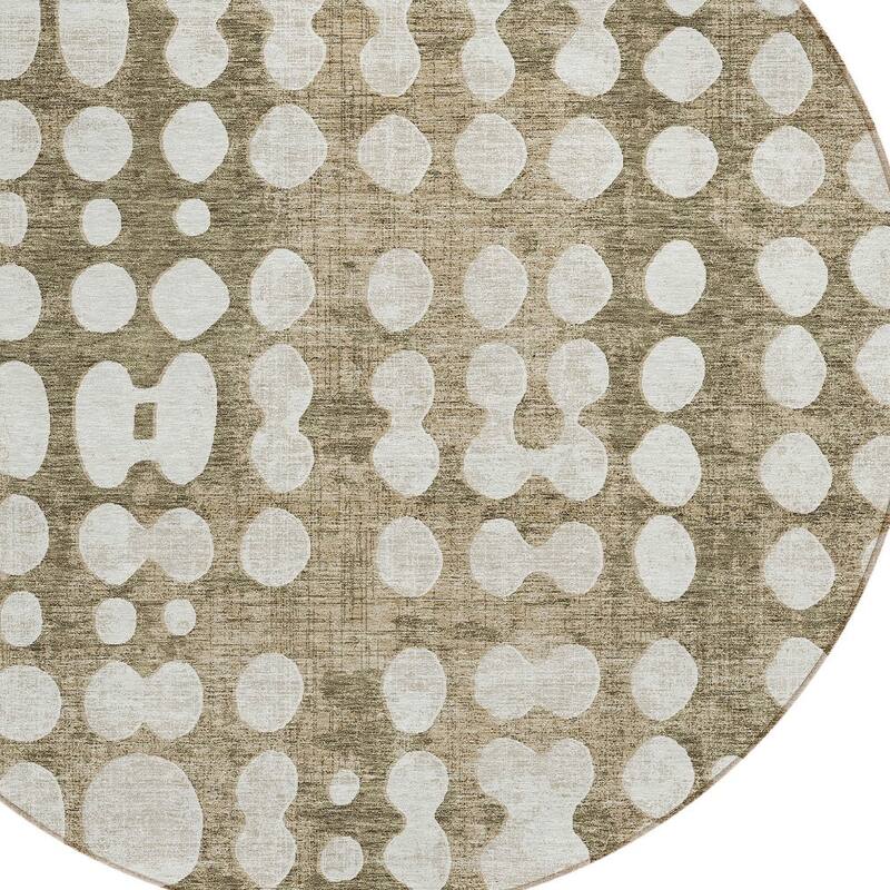 HomeRoots Abstract Transitional Rectangle Outdoor Rug