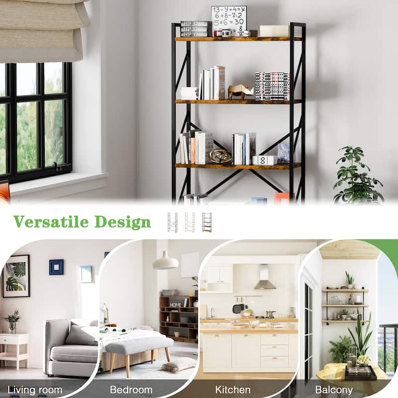 Futzca 5 Tier Storage Bookshelf