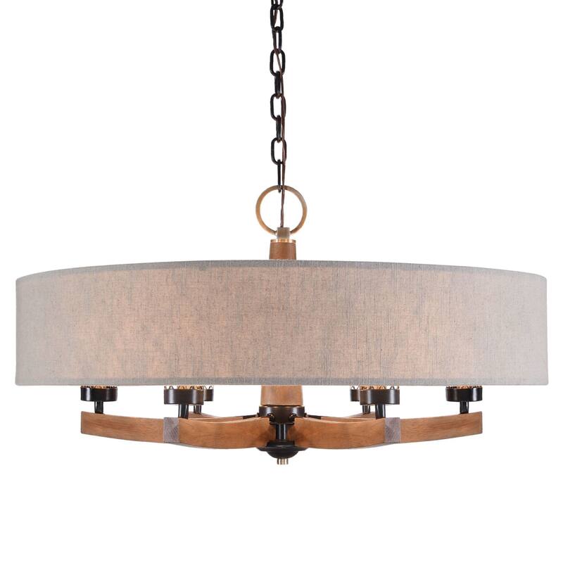 Uttermost 21331 Woodall 6 Light 36" Wide Ring Chandelier