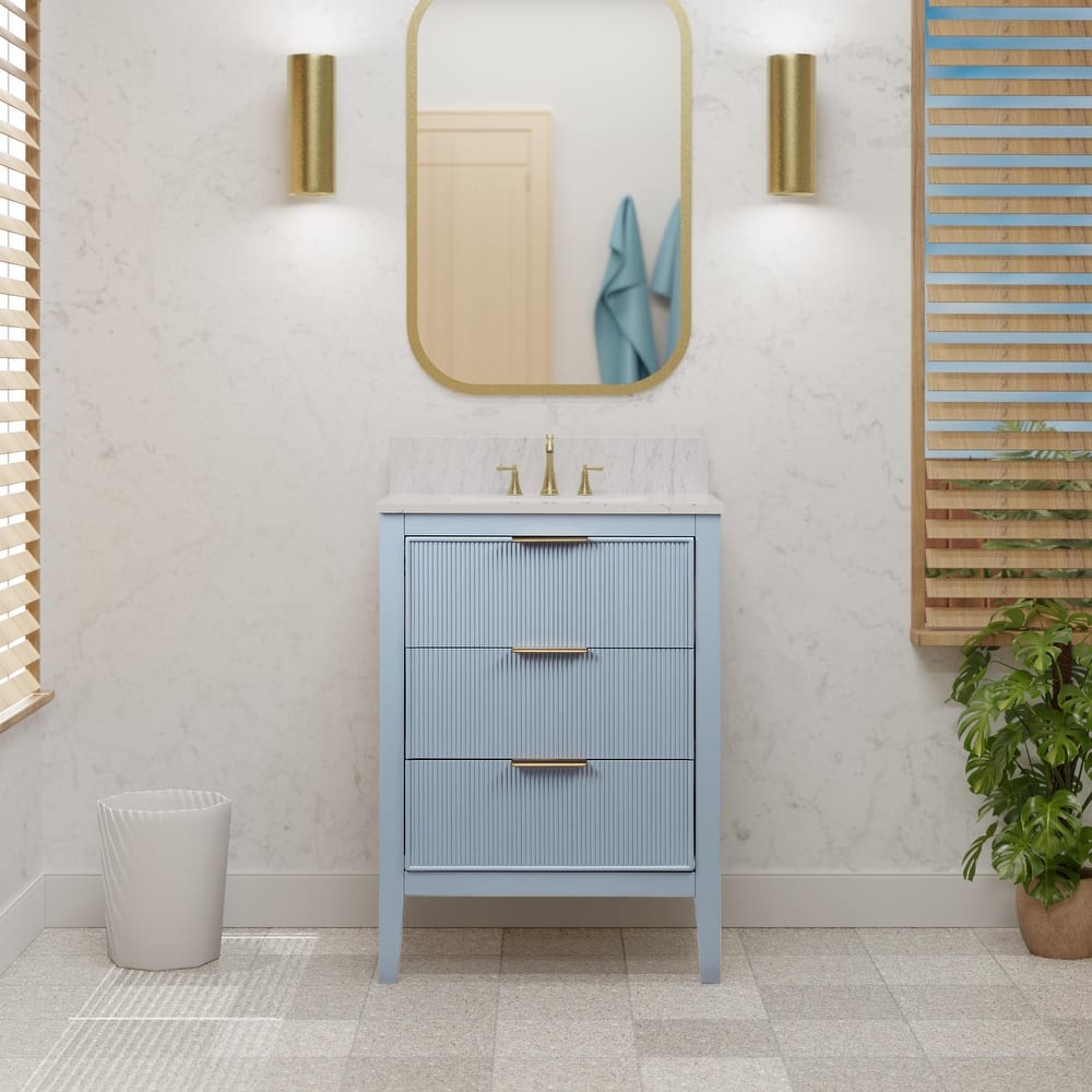 Evelyn 24-inch Vanity with Engineered Marble Top