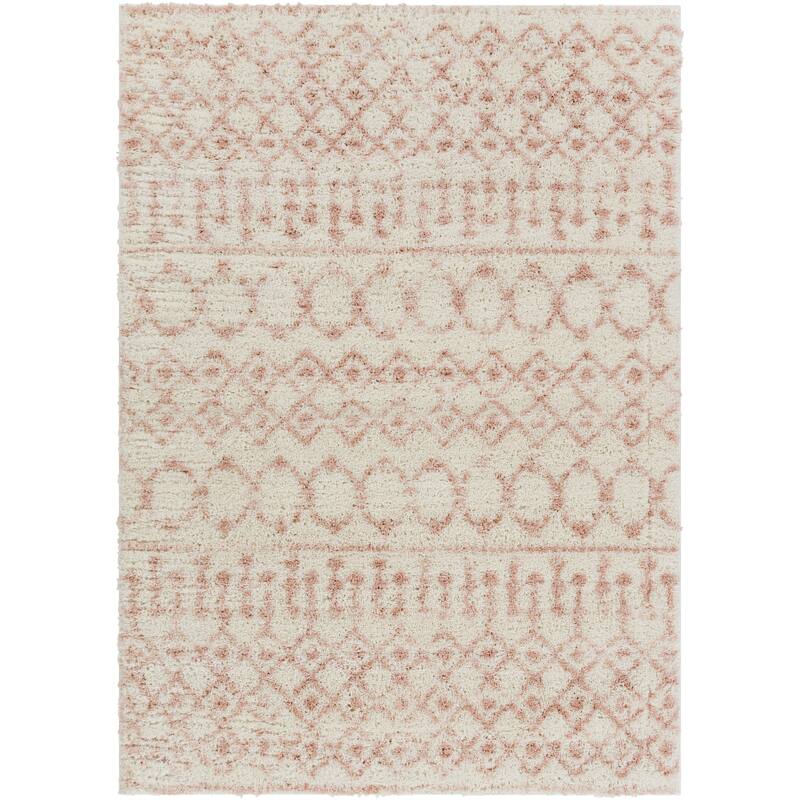 Livabliss Akai Plush Moroccan Stripe Area Rug