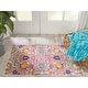 preview thumbnail 146 of 178, Nourison Passion Boho French Country Floral Area Rug. 1'10" x 2'10" - Silver - Runner