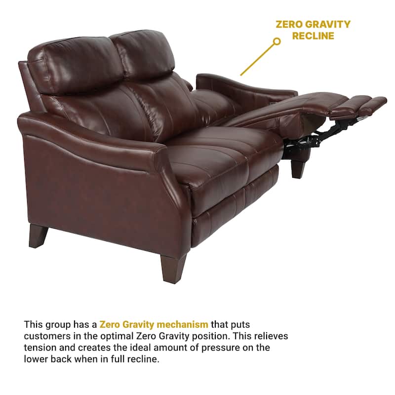 Felicity 84" Zero Gravity Leather Power Reclining Sofa with USB Ports