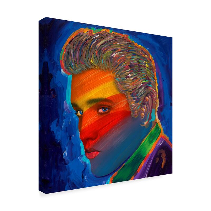 Howie Green 'Elvis Rainbow' Canvas Art