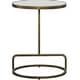 preview thumbnail 2 of 2, Uttermost Jessenia White Marble Accent Table