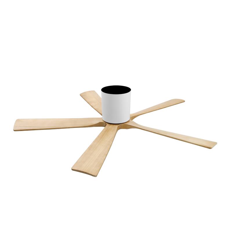 MLiAN 52 In. 5 Solid Wood Blades Indoor Ceiling Fan with Remote - 52 inch