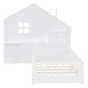 preview thumbnail 12 of 16, Twin Size House Bed Frame with Window and Bedside Drawers,Platform Bed with Shelves and a set of Sockets and USB Port