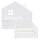 preview thumbnail 3 of 9, Twin Size House Bed with Window and Bedside Drawers, Platform Bed with Shelves and a set of Sockets and USB Port, White