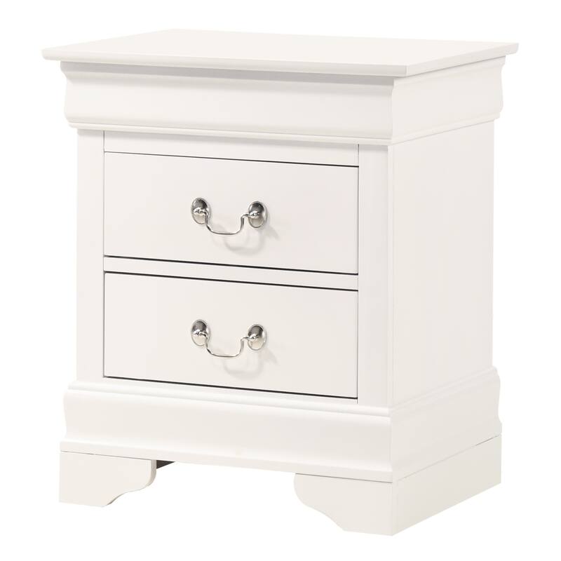 Louis Philippe 2-Drawer Nightstand (24 in. H X 21 in. W X 16 in. D)