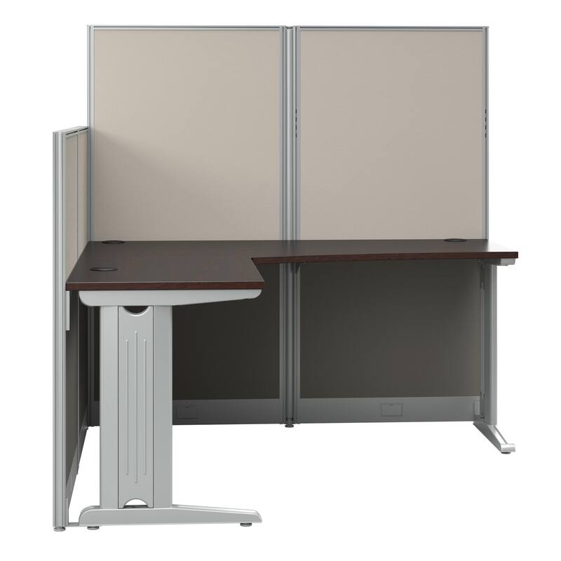 Office in an Hour 65W L-Shaped Workstation by Bush Business Furniture