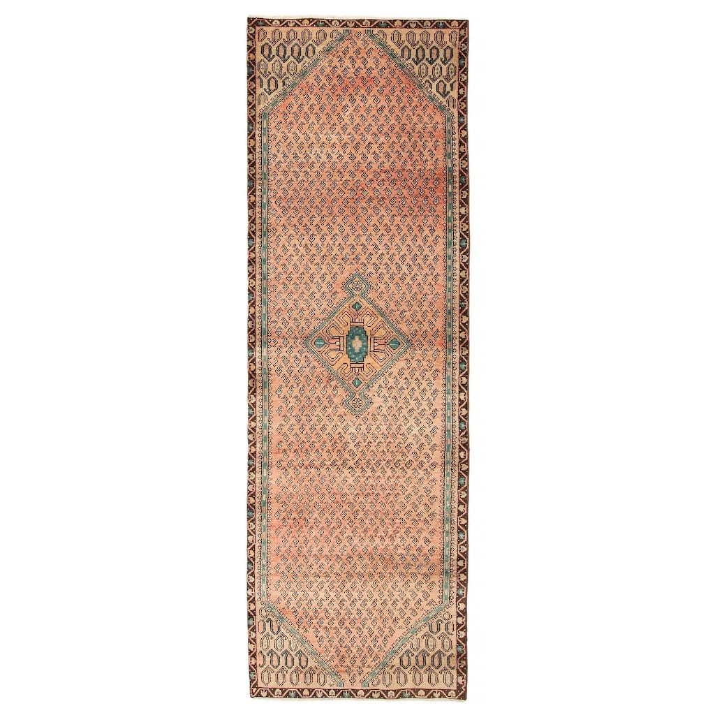 ECARPETGALLERY Hand-knotted Andelz Copper Wool Rug - 2'9 x 9'0