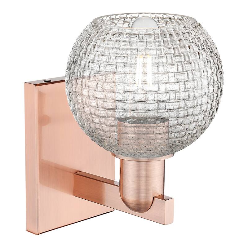 Innovations Lighting Endless Possibilities Arcadia - Athens - 1 Light 6" Basketweave Sconce