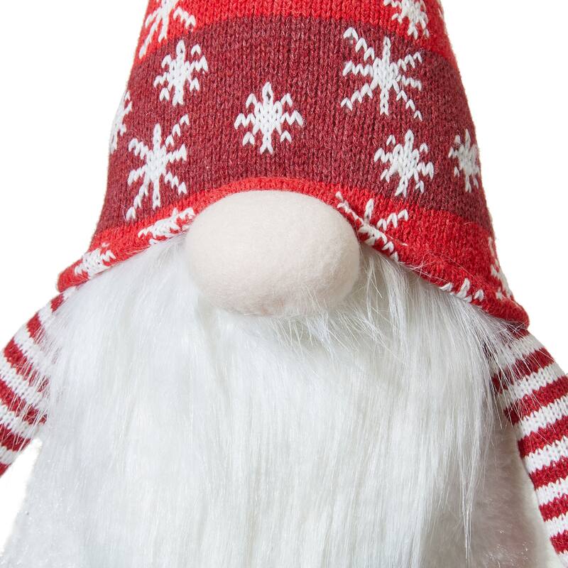 Glitzhome Set of 3 Fabric JOY Christmas Gnomes Decor